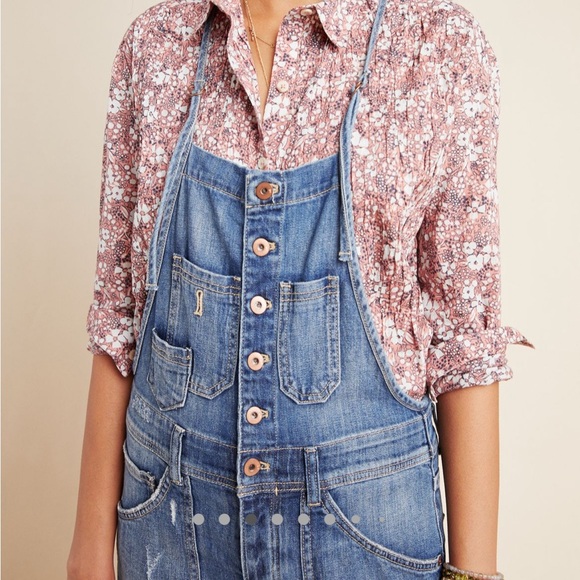 Pilcro the Painters Denim Overalls - 26 - Picture 2 of 12